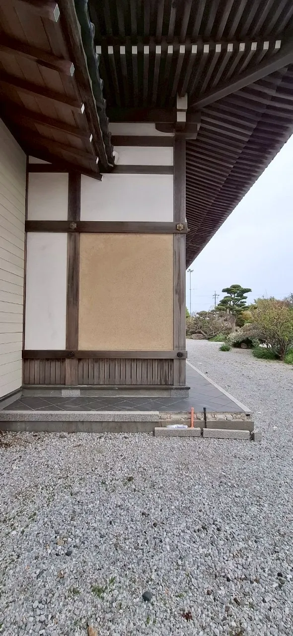 お寺漆喰修繕
